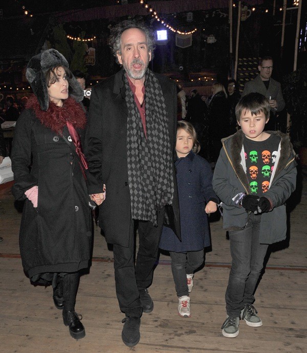 Helena Bonham Carter, Tim Burton a ich dve deti